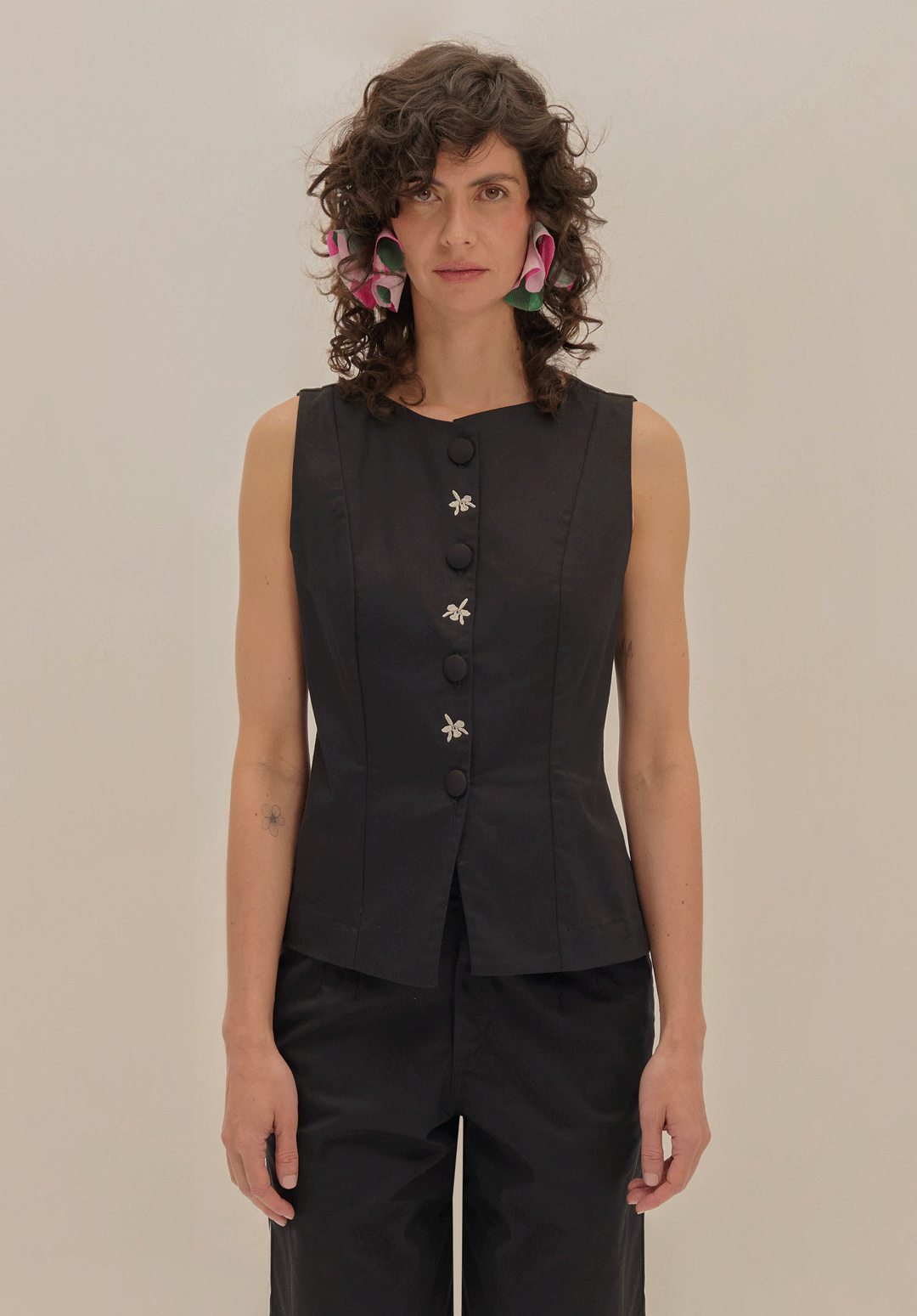 Chaleco Noche Orquidiana