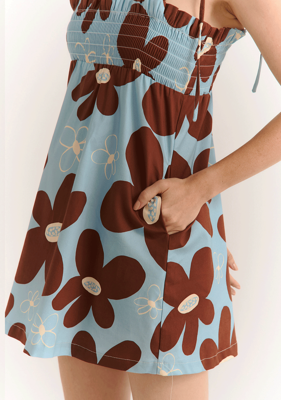 Mini Vestido Daisy Blue