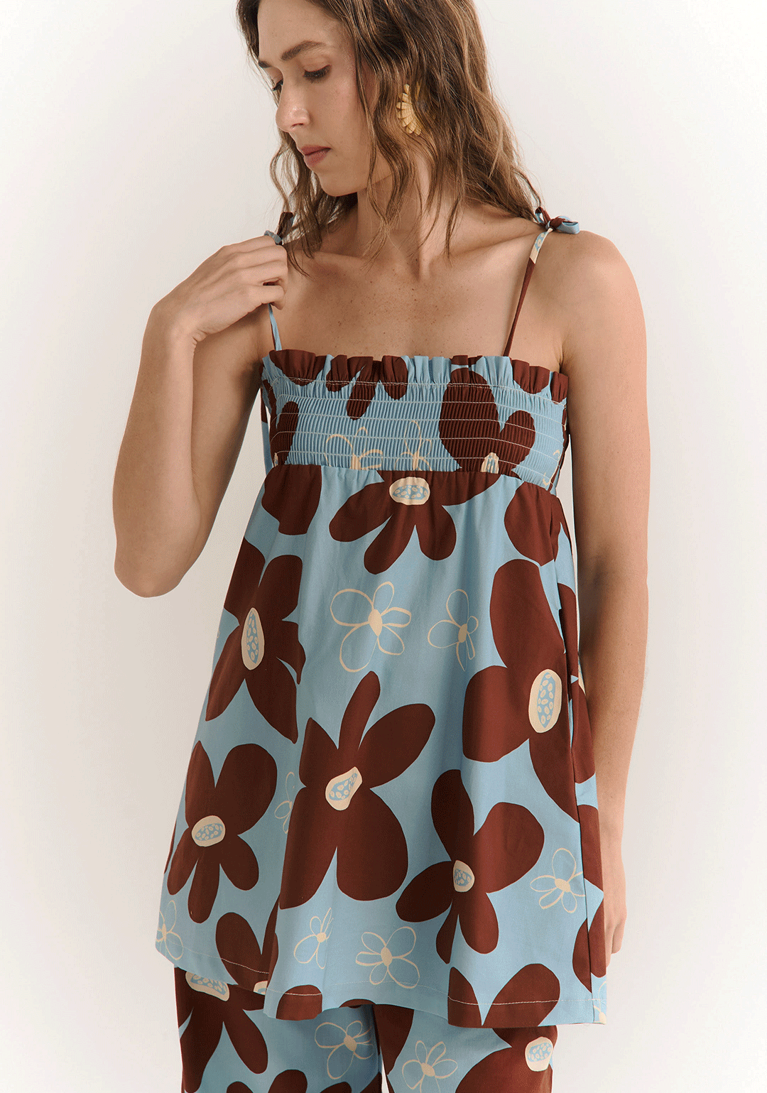 Mini Vestido Daisy Blue
