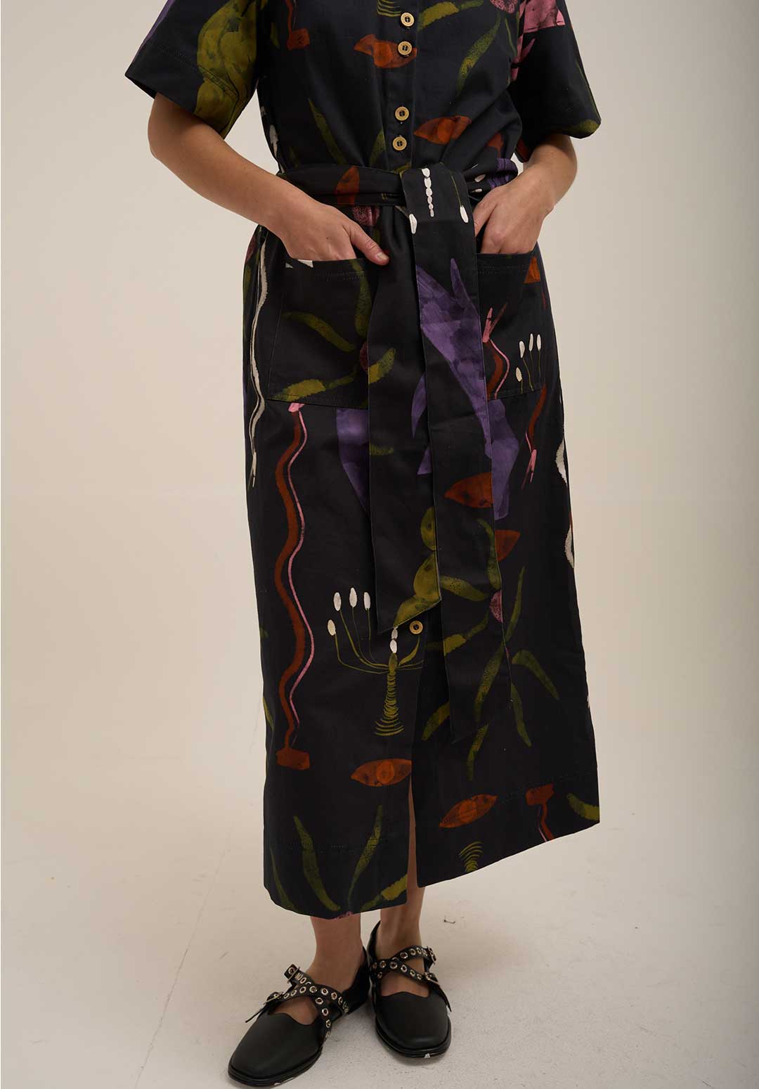 Vestido Camisero Totem Negro