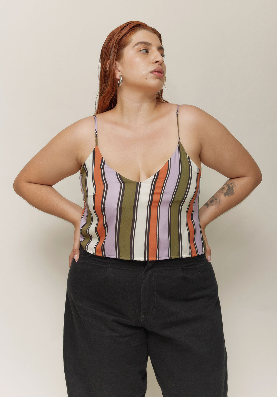 Crop Top Rayas