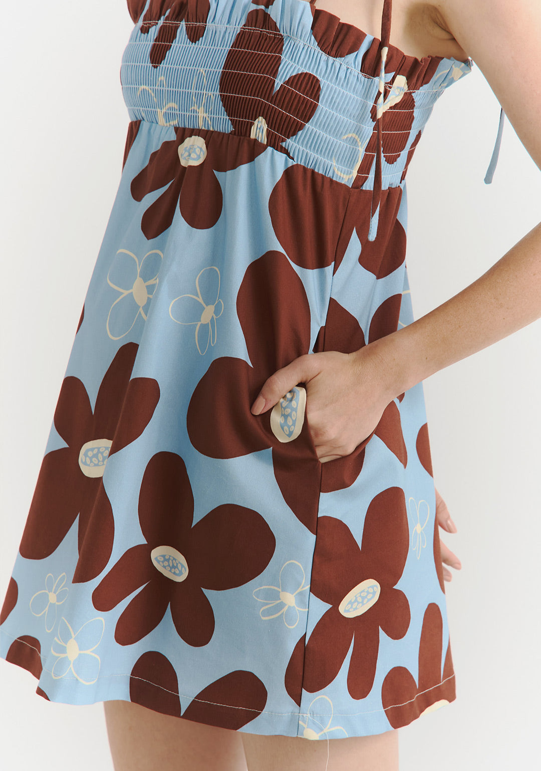 Mini Vestido Daisy Blue