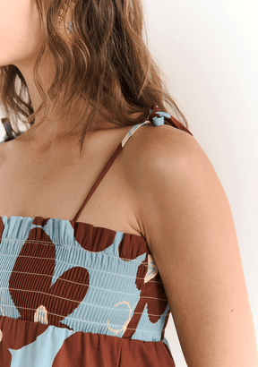 Mini Vestido Daisy Blue