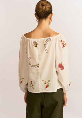 Blusa Petunia ivory