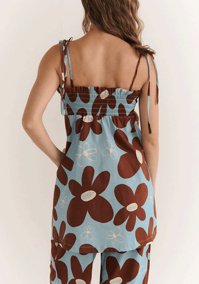 Mini Vestido Daisy Blue