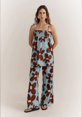 Mini Vestido Daisy Blue