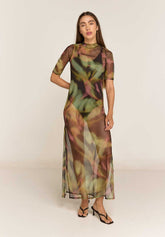 Vestido Mesh Bruma Blur